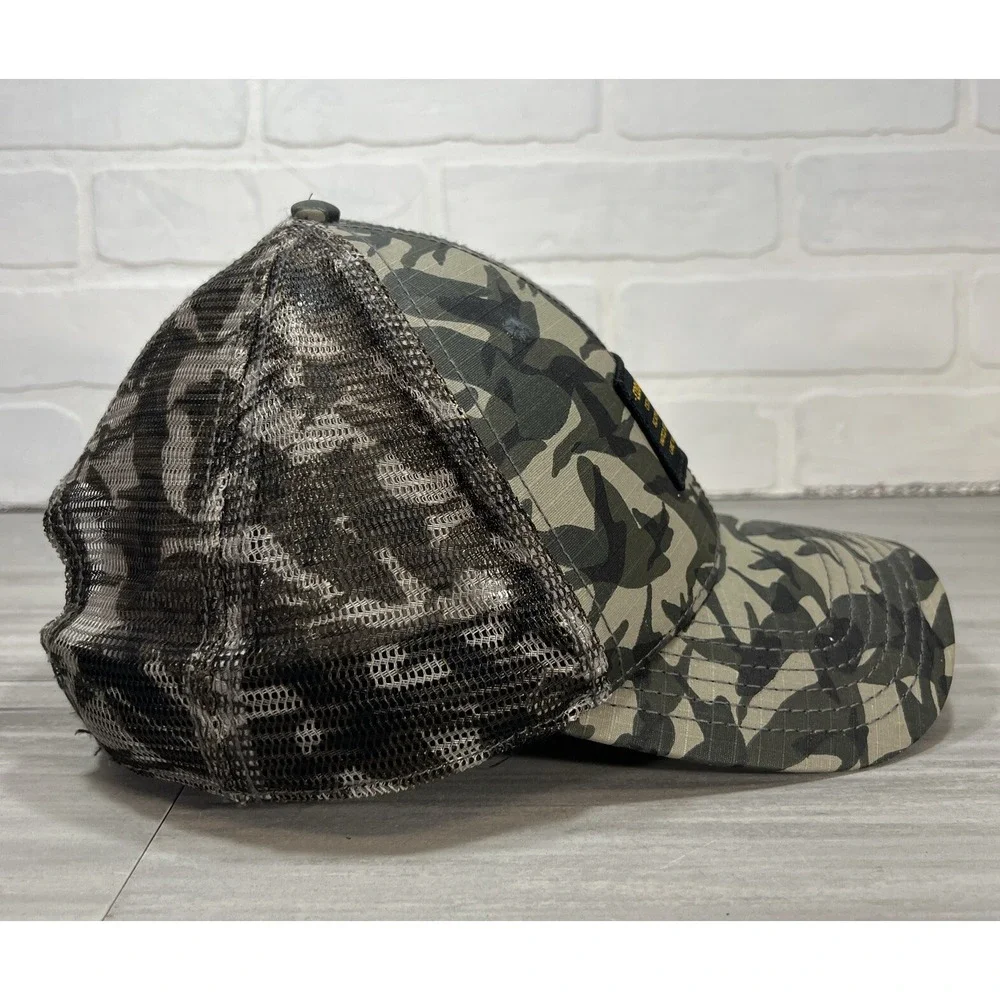 Eddie Bauer Camo Camouflage Mesh SnapBack Baseball Cap Hat Trucker Hat / Outdoor